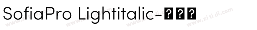 SofiaPro Lightitalic字体转换 SofiaPro Lightitalic字体转换